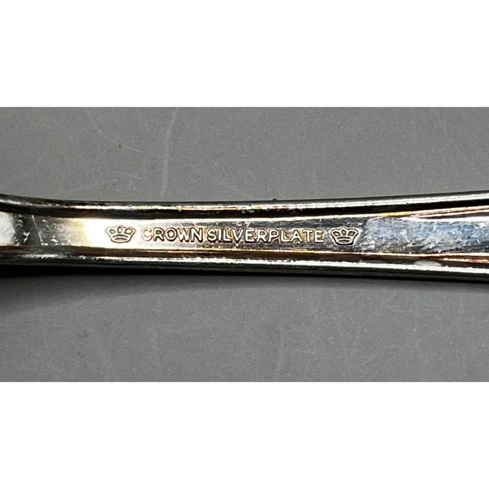 Crown Silverplate Teaspoons Set of 6 Antique Radiance Pattern 6